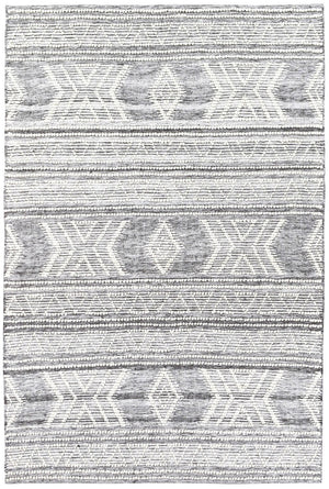 Bihar Natural Handmade Wool and Viscose Rug - Floorsome - FLATWEAVE