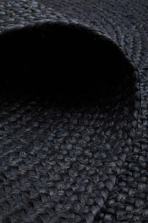 Bondi Black Oval Rug - Floorsome - BONDI COLLECTION