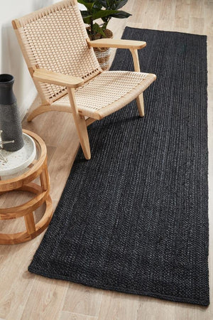 Bondi Black Runner Rug - Floorsome - BONDI COLLECTION