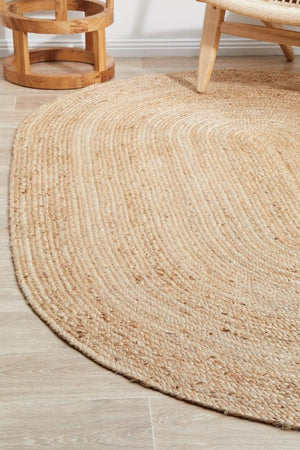 Bondi Natural Oval Rug - Floorsome - BONDI COLLECTION