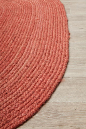 Bondi Terracotta Oval Rug - Floorsome - BONDI COLLECTION