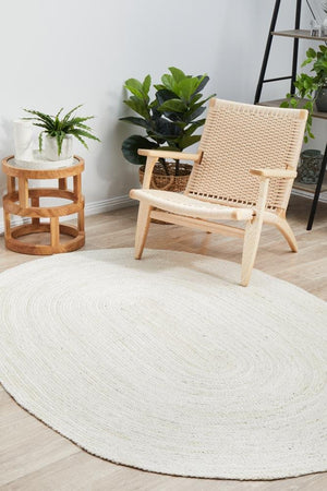 Bondi White Oval Rug - Floorsome - BONDI COLLECTION