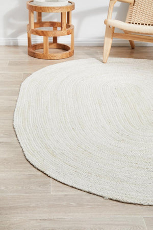 Bondi White Oval Rug - Floorsome - BONDI COLLECTION