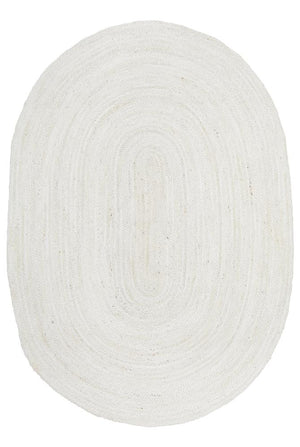 Bondi White Oval Rug - Floorsome - BONDI COLLECTION