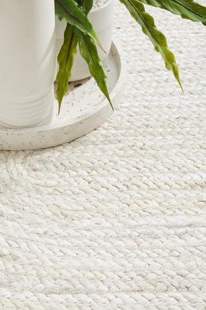 Bondi White Oval Rug - Floorsome - BONDI COLLECTION