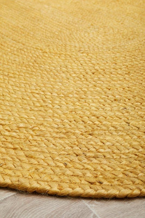 Bondi Yellow Oval Rug - Floorsome - BONDI COLLECTION