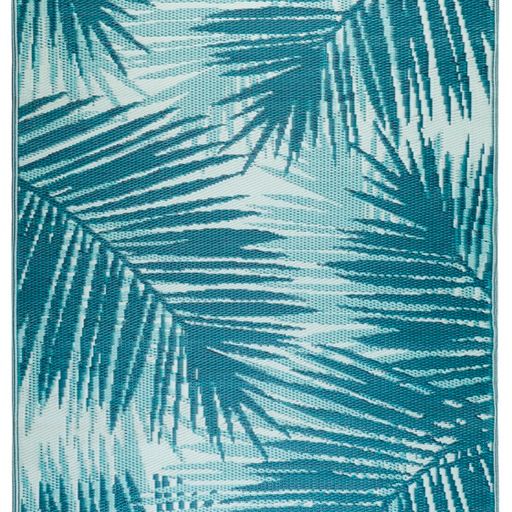 Botanica Blue Recycled Plastic Outdoor Rug