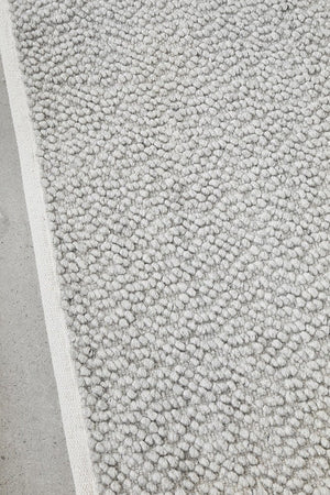 Boucle Grey Rug - Floorsome - Boucle Collection