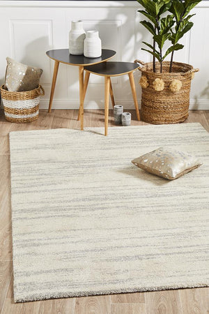 Broadway Evelyn Contemporary Silver Rug - Floorsome - Modern