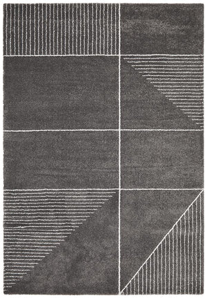 Broadway Florence Modern Charcoal Rug - Floorsome - Modern