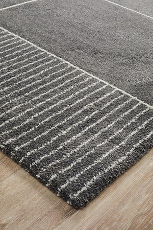 Broadway Florence Modern Charcoal Rug - Floorsome - Modern