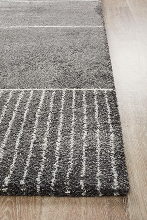 Broadway Florence Modern Charcoal Rug - Floorsome - Modern