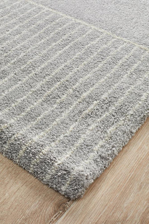 Broadway Florence Modern Silver Rug - Floorsome - Modern