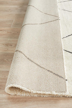 Broadway Jasmine Diamond Ivory Rug - Floorsome - Modern