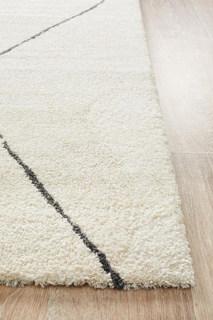 Broadway Jasmine Diamond Ivory Rug - Floorsome - Modern