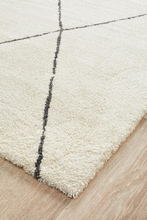 Broadway Jasmine Diamond Ivory Rug - Floorsome - Modern