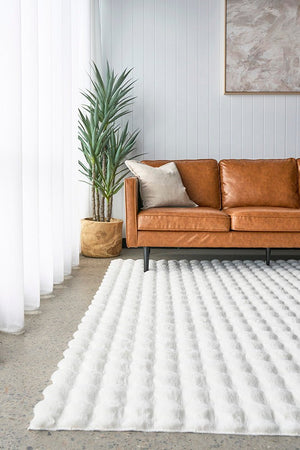 Bubble White - Machine Washable Rug - Floorsome - Bubble - Machine Washable Rugs