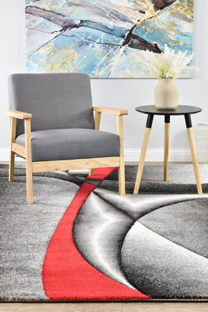 Capella 56A Grey Red - Floorsome - MODERN