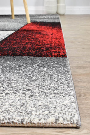 Capella 97A Grey Red - Floorsome - MODERN