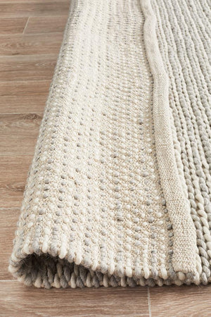 Carina Felted Wool Woven Rug - Floorsome - Modern