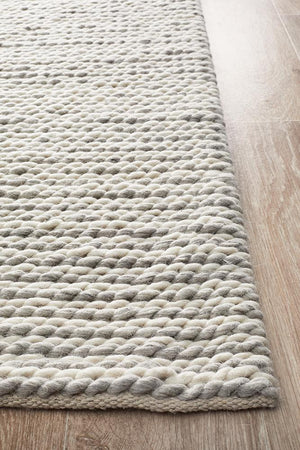 Carina Felted Wool Woven Rug - Floorsome - Modern