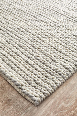 Carina Felted Wool Woven Rug - Floorsome - Modern