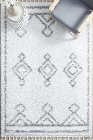 Casablanca Temara White Rug - Floorsome - Casablanca