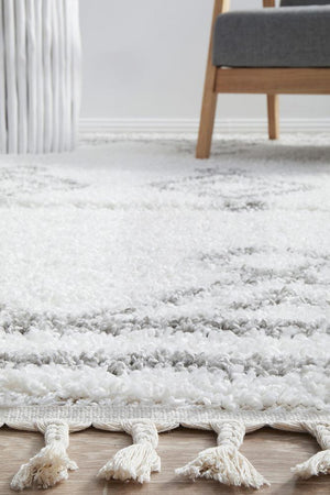 Casablanca Temara White Rug - Floorsome - Casablanca