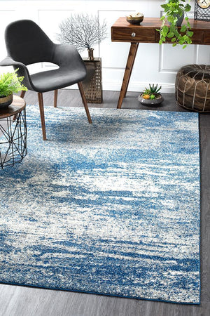 Casandra Dunescape Modern Blue Grey Rug - Floorsome - Modern