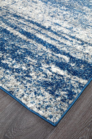 Casandra Dunescape Modern Blue Grey Rug - Floorsome - Modern