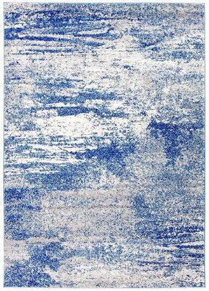 Casandra Dunescape Modern Blue Grey Rug - Floorsome - Modern