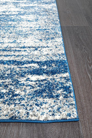 Casandra Dunescape Modern Blue Grey Runner Rug - Floorsome - Modern