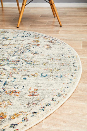 Century 911 Silver Round Rug - Floorsome - Modern