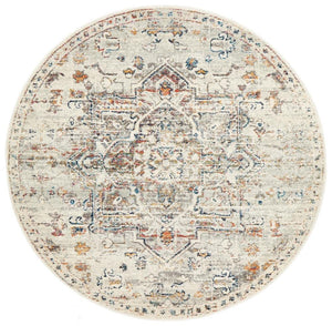 Century 911 Silver Round Rug - Floorsome - Modern