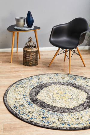 Century 955 Charcoal Round Rug - Floorsome - Century Collection