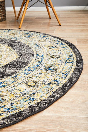 Century 955 Charcoal Round Rug - Floorsome - Century Collection