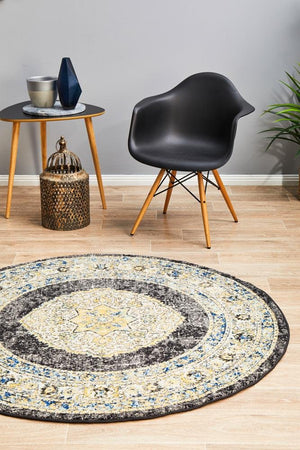 Century 955 Charcoal Round Rug - Floorsome - Century Collection