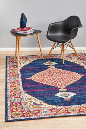 Century 966 Royal Blue Rug - Floorsome - Modern