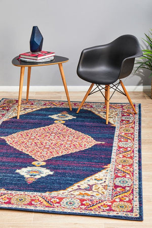 Century 966 Royal Blue Rug - Floorsome - Modern