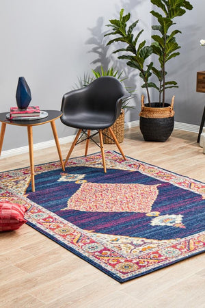 Century 966 Royal Blue Rug - Floorsome - Modern