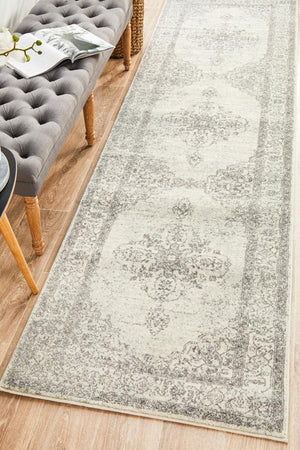 Century 977 Silver Runner Rug - Floorsome - Modern