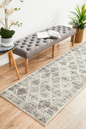 Century 999 Grey Runner Rug - Floorsome - Modern