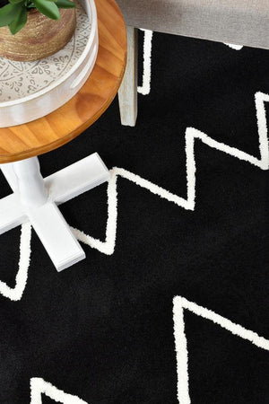 Chiapas Berber Black White Rug 63207 - 630 - Floorsome - MODERN