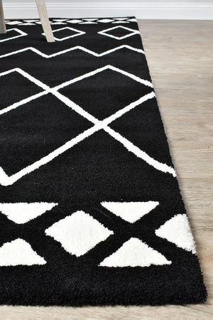 Chiapas Berber Black White Rug 63207 - 630 - Floorsome - MODERN