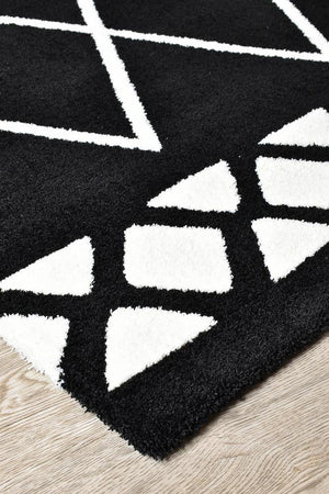 Chiapas Berber Black White Rug 63207 - 630 - Floorsome - MODERN