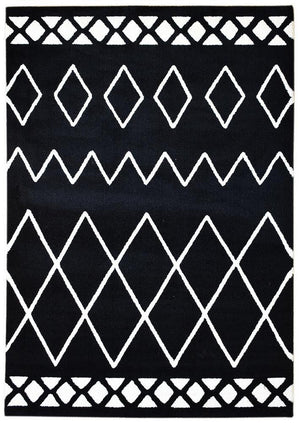 Chiapas Berber Black White Rug 63207 - 630 - Floorsome - MODERN