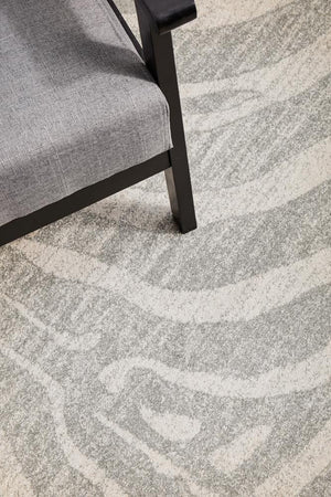 Chrome Savannah Silver Rug - Floorsome - CHROME COLLECTION