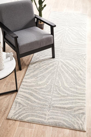 Chrome Savannah Silver Runner Rug - Floorsome - CHROME COLLECTION