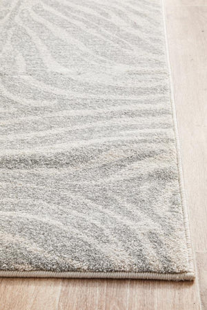 Chrome Savannah Silver Runner Rug - Floorsome - CHROME COLLECTION