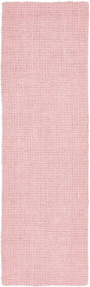 Chunky Natural Fiber Barker Pink Runner Rug - Floorsome - Flatweave